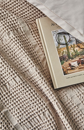 Plaide en jacquard - Yogi vanille (Essix)