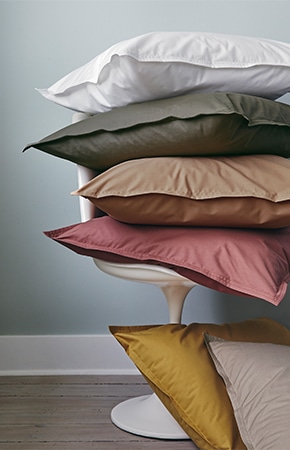 Housses de coussin percale de coton - Première (Essix) EN