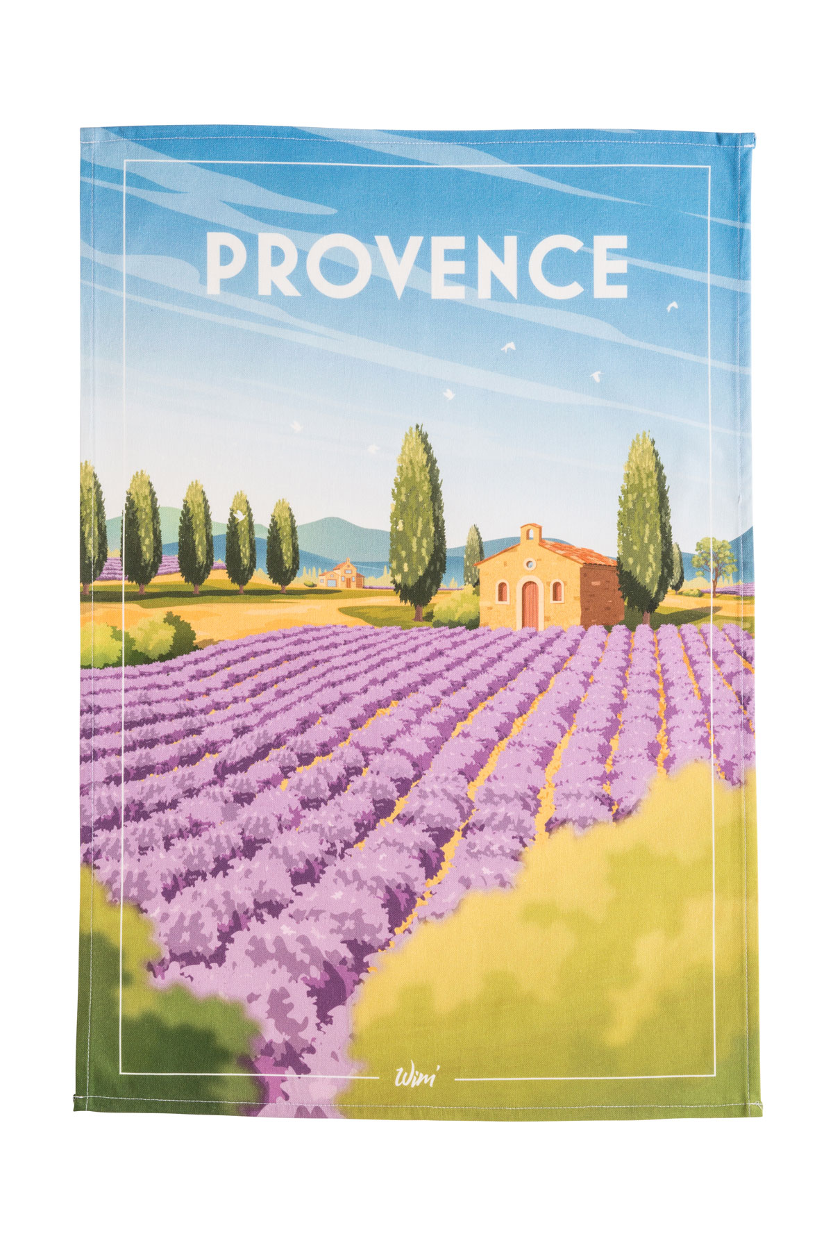 Torchon en coton Wim - Provence (Coucke)